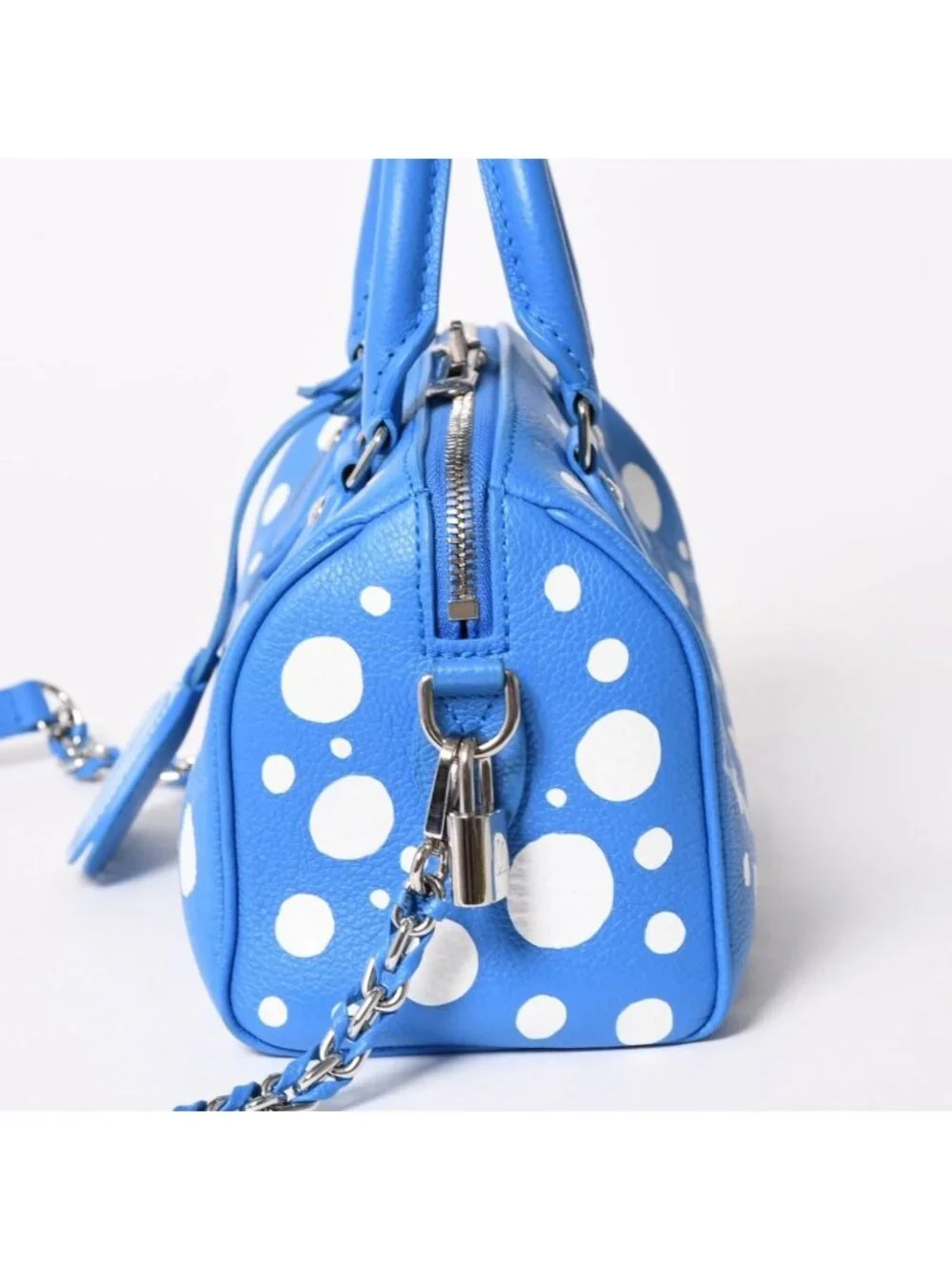 Louis Vuitton Shoulder Bag Speedy Bandouliere 20 2-Way Blue White Silver
